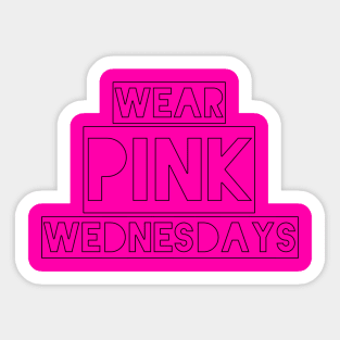 Pink Wednesdays Sticker